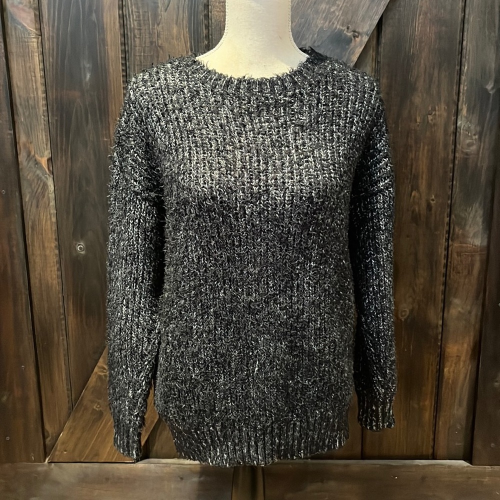 Mango Suit fluffy crew neck sweater
